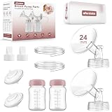 Pump Parts Compatible with Spectra S1/S2/9Plus Breastpump, Full Set Replacement Parts for Spectra Include 24mm...