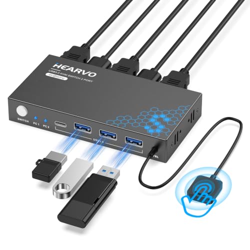 Hearvo USB 3.0 HDMI KVM Switch S7232H
