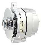 Tuff Stuff 7078NB Chrome 70 Amp 1-Groove Pulley Alternator for Ford