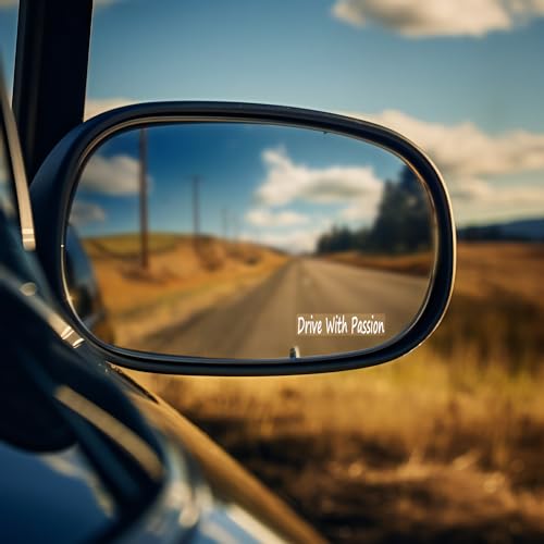 Adhesivo de espejo retrovisor Drive with Passion para motivar tu conducción 2