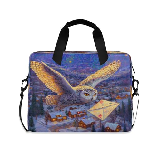 Maletín para laptop ALAZA Snow Owl 15.7x11.8 pulg miniatura 1