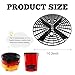 Yourkar 2 PCS Car Wash Bucket Inserts, Plastic Vehicle Wash Bucket Insert Detail Grit Trap, Auto Wash Dirt Collectors Fits 12 Inch Diameter Bucket, Universal Car Accessories (Black, 1PCS)