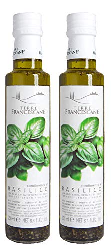 Terre Francescane - Basilikum-Öl - Extra Natives Olivenöl mit Basilikum (2er Pack / 2 x 250 ml) Cover