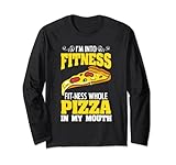 Photo Gallery sono in fitness divertente pizzaholic per un amante della pizza di formaggio maglia a manica Photo Gallery sono in fitness divertente pizzaholic per un amante della pizza di formaggio maglia a manica