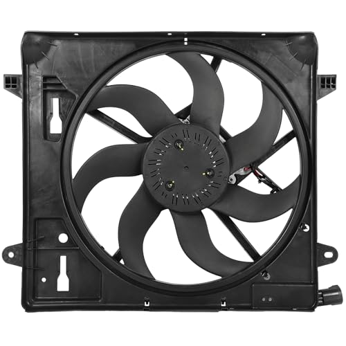 Engine Radiator Cooling Fan Assembly Fit 2018 for JEEP WRANGLER JK 2012-2017 for JEEP WRANGLER, Radiator Cooling Fan 6010277 624080