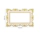 Elektrischer Lichtschalter Aufkleber, Schalter Aufkleber, Schalter Dekoration, Retrostil, Geprägte Blumen, Schalter und Steckdosen als kreative Aufkleber, dekorative Schutzhüllen (172 * 86mm, Gold)