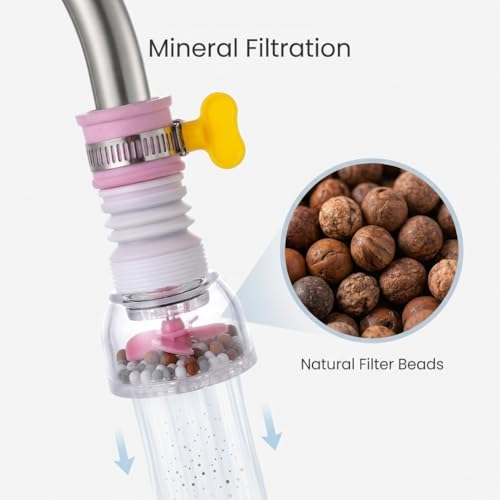 Image of 360 Rotating Water Faucet Aerator (Pack of 2) | Anti-Splash Tap Nozzle | Adjustable Expandable Faucet Sprayer | Kitchen & Bathroom Tap Filter Attachment