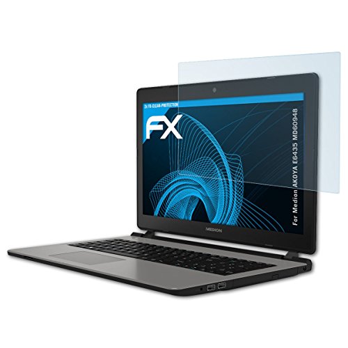 Preisvergleich Produktbild atFolix Schutzfolie kompatibel mit Medion AKOYA E6435 MD60948 Folie, ultraklare FX Displayschutzfolie (2X)