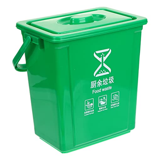 ULTECHNOVO Garbage Sorting Bin Waste Paper Basket Small Wastebasket 13 Gallon Trash Can Waste Basket with Lids Waste Container Kitchen Trash Can Rubbish Plastic Small Trash Can Office Outdoor