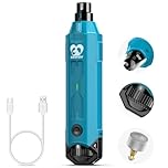 Casfuy 6-Speed Dog Nail Grinder Newest - Super Quiet Pet Nail Grinder Rechargeable Electric Dog Nail Trimmer Professional Paws Grooming & Smoothing Tool for Large Medium Small Dogs (Bright Blue)