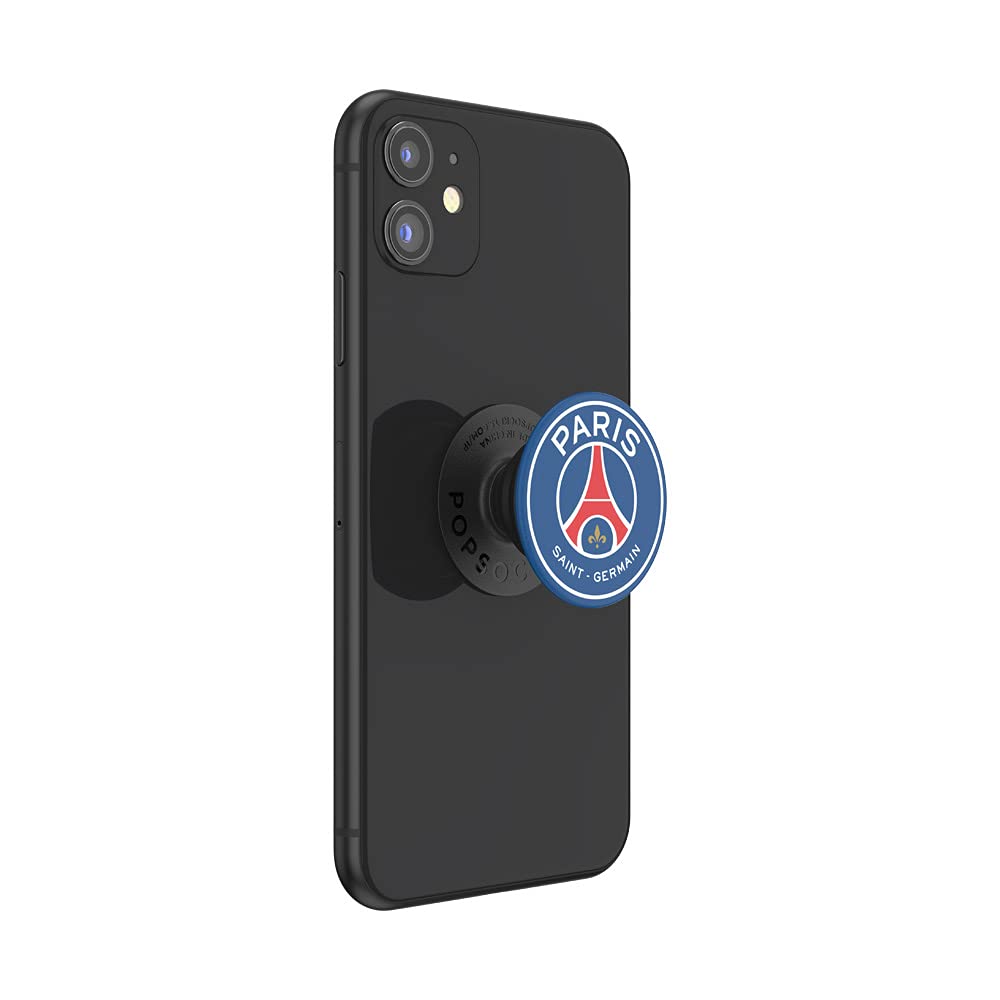PopSockets PopGrip - Supporto e Impugnatura per Telefoni Cellulari e Tablet con un Top Intercambiabile- Paris Saint-Germain Logo