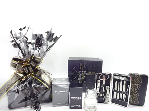 Kit d'outils de manucure parfumé et son eau de toilette homme Mirage 100 ml