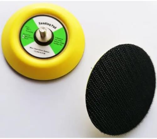 SIO 2x Plato Soporte Lijadora 75mm M6 – Base Velcro Sistema Cambio Rápido – Mini Plato para Lijadora Orbital y Taladro – Soporte Discos Lija Profesional Taller Bricolaje
