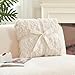 Cozy Bliss Faux Fur Throw Blanket for Couch, Fuzzy Soft Plush Thick Warm Fluffy Reversible Wave Textured Blanket for Sofa Bedroom Living Room, 55 * 70 Inches Cream White