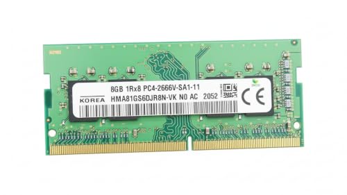 Image of 8GB DDR4 2666MHz Laptop RAM - PC4-21300S 260-Pin SODIMM 1.2V Non-ECC 1Rx8 Memory Module Replacement Compatible with SK Hynix HMA81GS6DJR8N-VK