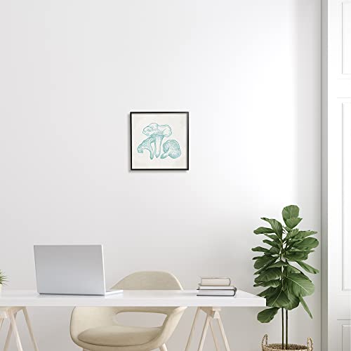 Image of Detailed Mushroom Botanical Specimen, 12 x 12 Inch Framed Giclee Print | Stupell Industries . By Kim Allen . Ready to hang . Cottagecore nature decor . Made in USA