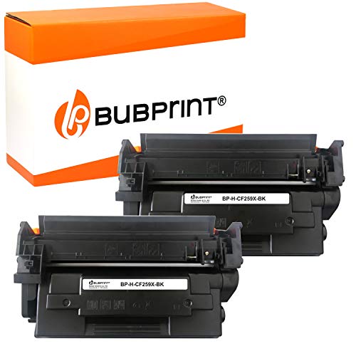 Bubprint Compatible para HP CF259X CF259A 59X 59A Cartucho Tóner sin Chip Laserjet Pro M404 M404n M404dn M404dw M304a M405 MFP M428 M428dw M428fdn M428fdw M429 Juego de 2 Cada uno 10.000 páginas