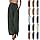 2025 Pantaloni Estivi da Donna in Lino Pantaloni Casual in Cotone e Tessuto di Lino Pantaloni Casual Monocromatici Pantalone da Spiaggia a Vita Alta e Gamba Larga con Tasche (A2-Army Verde, M)