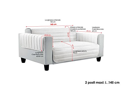 Housse de canapé matelassé Elegant aux finitions premium - 5