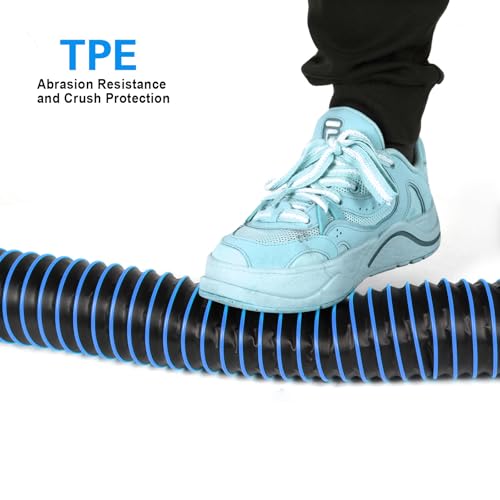 Image of 3FT RV Sewer Hose Extension Camper Sewer Hose Extension with Caps | EXTREME Heavy Duty 24 Mil, TPE Material, Abrasion Resistance and Crush Protection, Blue