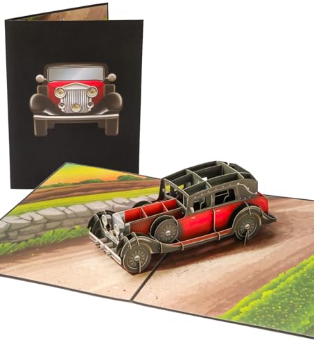 Ya en mundofriki.es: PopLife Tarjeta desplegable 3D clásica de automóvil para todas las ocasiones, feliz cumpleaños, día del padre, felicitaciones, jubilación, aniversario de trabajo, pensando en ti, eres el mejor, para