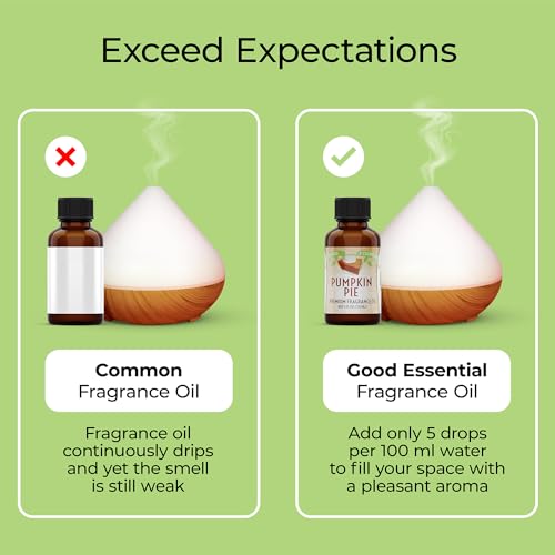 Image of Good Essential Professional Pumpkin Pie Fragrance Oil (1 fl oz / 30ml) for Halloween Candles, Diffusers, Soaps, Lotions, Perfume, Home Scents