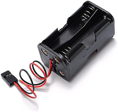 Battery Box Of Receiver Holder Case 4 AA RC Model 6v Servo Plug