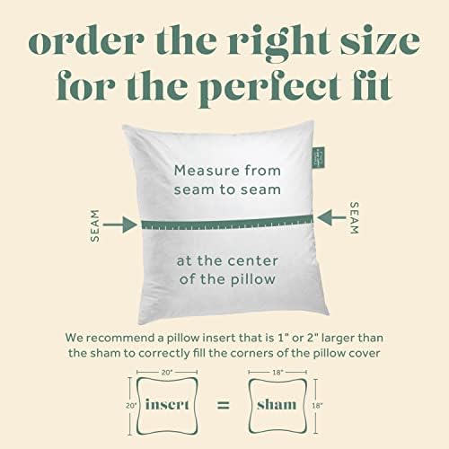Image of ComfyDown 20x30 Throw Pillow Insert, Down & Feather Fill, 100% Cotton Cover, Made in USA - Premium Soft Lumbar Decorative Pillow Form Sham Stuffer for Bed, Sofa & Couch
