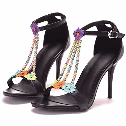 Chaussures de Fête de Mariage pour Mariages/Demoiselles d'honneur/Hautes Lieux de Soirées,Noir,36 EU Cover