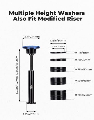 Image of KEMIMOTO Stem Lock for Surron Talaria Headset Spacer with Handlebar Stem Top Cap Base and Extended Nut Compatible with Dirt Bike Light Bee X S X260 E-Ride Pross Talaria Sting XXX X260 X160