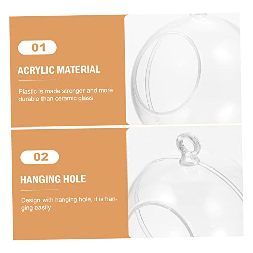 Boules Décoratives Transparentes pour Loisirs Créatifs Noël - 5