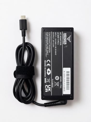 Image of USB Type C 65W Laptop Charger Compatible with Lenovo, Dell, HP, Acer, Chromebook, Asus, Samsung, Sony, Fast Charging, Black, Corded Electric