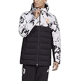 Normale Passform adidas Herren JUVE SSP Daunenjacke Jacke, Black/White/Apsior, L