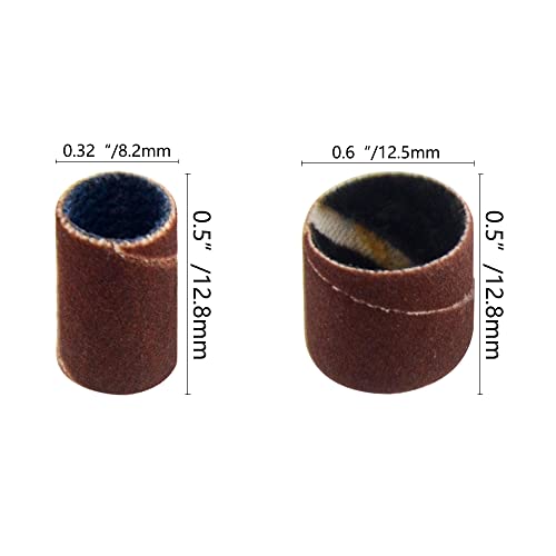 Tovot 106 Pcs Drum Sander Kit 240 Grit Sanding Drum Kit With 1/8 Shank Mandrel For Rotary Tools #TOP1