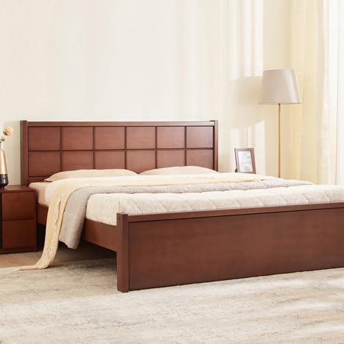 Image of Home Centre | Denis Cresta | Mahogany Wood | King Beds | Walnut | 1 Year Warranty