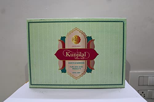Image of Kunjilal's Soanpapdi (Patisa) Mithai | Premium Desi Ghee Sweet with Dry Fruits | Rich Flaky Indian Mithai | Perfect Festive Gifting Box