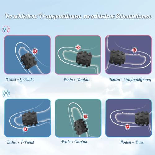 Penisring Budoli Vibrator Penishülle für G-Punkt Stimulation