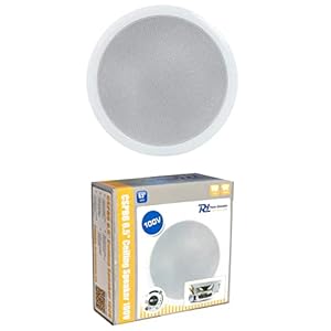 1 verzonken luidspreker compatibel met POWER DYNAMICS CSPB6 18,6 cm diameter 5 watt rms 10 watt max 8 ohm 92 db spl plafond muur home party hotel, 1 stuk