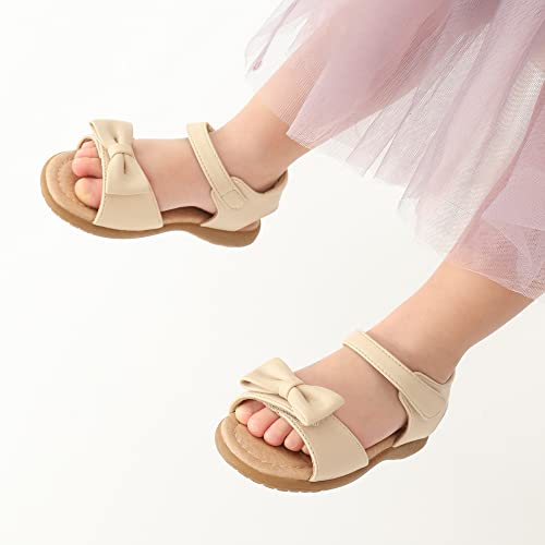 Image of DREAM PAIRS Girls Sandals Fashion Bow Summer Shoes for Toddler /Little Kid