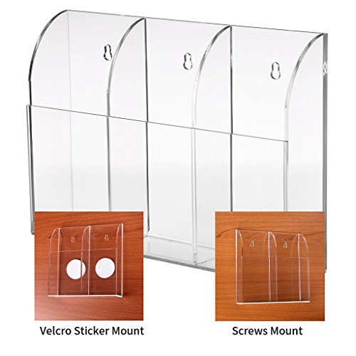 Support pour télécommande mural transparent HipiweAZB : boîte de rangement multimédia