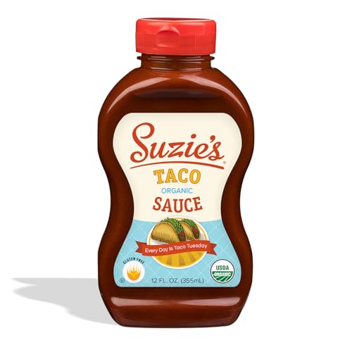 Suzie's Organic Taco Sauce, Gourmet Taco Sauce for Tacos, Burritos,