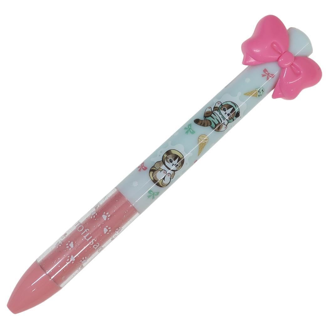 Mofusand Ribbon Ballpoint Pen (Black and Red 2 Colors) : Office Products