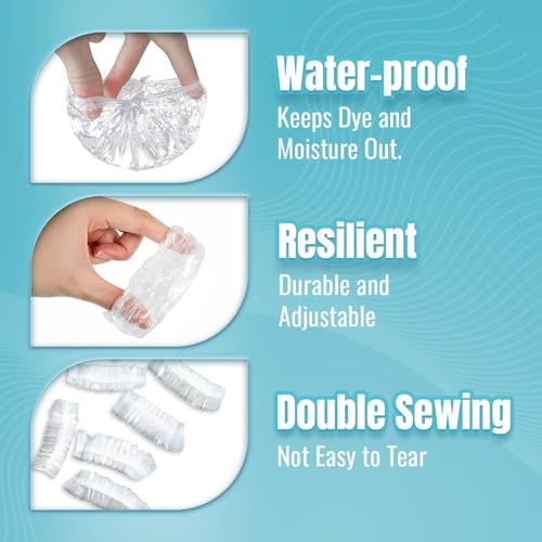 Image of Waterproof Ear Cover Protect from Water Spa Home Use Hotel and Hair Salon, Waterproof Ear Protector, Bathing Ear Cover Caps, Covers for Hair Dye, Shower, and Bathing (Pack Of 3-300)