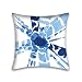 Lot de 4 housses de coussin géométriques pour canapé, chaise, voiture, décoration de Noël, A9 45 x 45 cm
