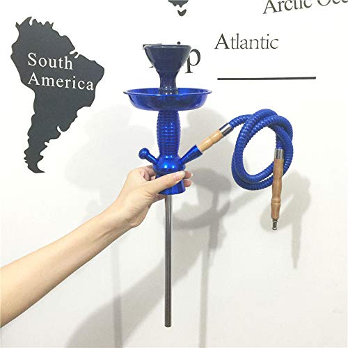 Flaha Portable Bottle Hookah Stem Kit, Universal Hookah Shisha Set/Kit, Ceramic Shisha Bowl, Hookah Hose, Stem, Suitable For Glass Bottles,Wine,Champagne,Most Plastic Bottles,Etc. (Blue) #TOP4
