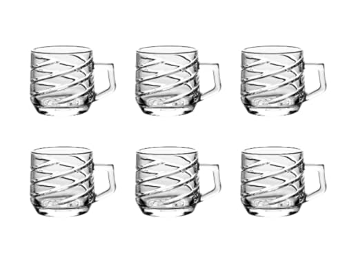 Image of IndusBay Set of 6 Tea Cups 205 ML Each