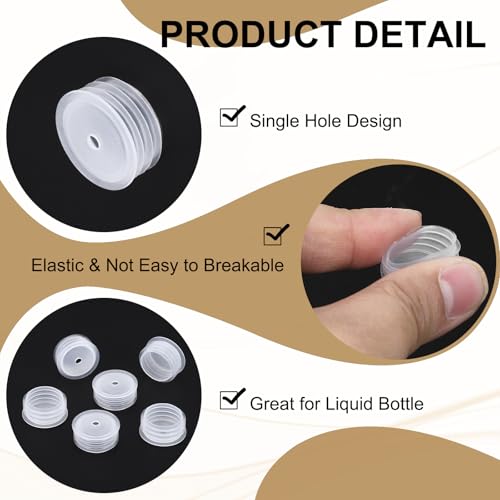 Bouchon adaptateur pour bouteille 27mm PATIKIL avec trou 4.4mm pour dispenseurs - 4