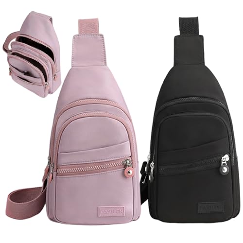 Sac bandoulière avec sangle réglable lot de 2 polyvalent léger et compact - 4