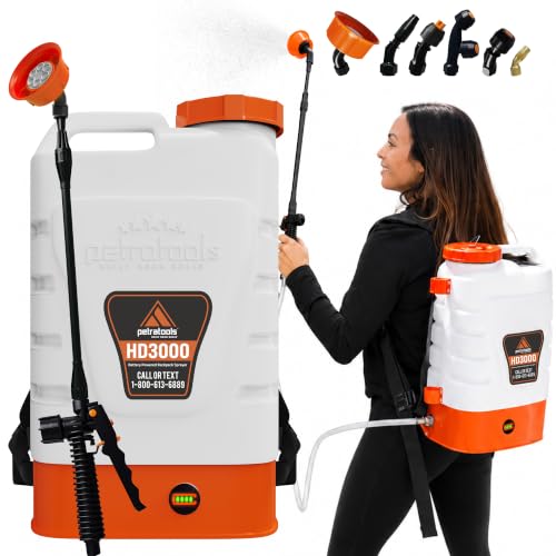 Image of PetraTools 3 Gallon Battery Powered Backpack Sprayer - 2.5 Hour Runtime