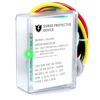 AG3000 HVAC Surge Protector 120/240V – Universal Mini Split Surge Protective Device with TPMOV Technology, Type 4X Watertight Enclosure, LED Status Indicator, Comprehensive Surge Protection